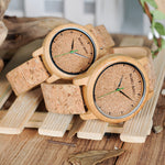 Reloj con case y pulsera de bambú Bobo Bird