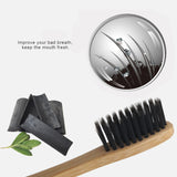 Cepillo de dientes adultos mango de bambú 100% biodegradable