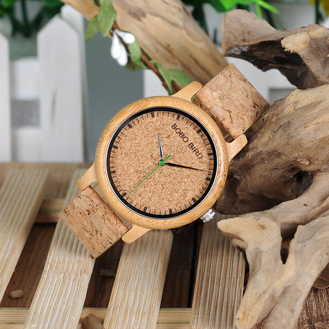 Reloj con case y pulsera de bambú Bobo Bird