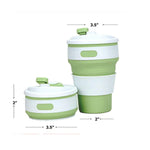 Vaso de silicona verde
