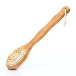 Cepillo corporal de bambú con mango largo