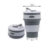 Vasos de café plegables de silicona